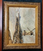 Obraz naścienny "Pejzaż z wiatrakiem"