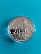 Polska 20 zł 1999 okol. wilk ag925 