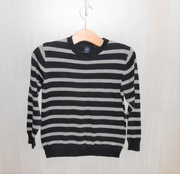 GAP_ chłopięcy  sweterek w paski 8/9l