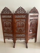 Parawan ozdobny z jednostronnymi rzeźbieniami