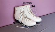 Łyżwy figurowe - rozmiar 34 - wkładka 22,5cm, lekko ocieplane [#46]