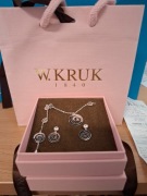 Komplet srebrny 925 KRUK NOWE