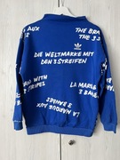 Niebieska bluza Adidas BK5998 NYC Graffiti Crew Sweatshirt