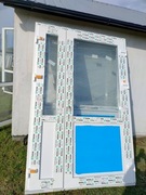 Drzwi zewnętrzne nowe Pcv 210*140 z klamką białe 
