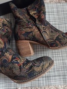 Kolorowe botki zapato skórzany rozmiar 37