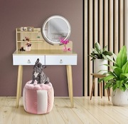 Toaletka kosmetyczna z lustrem LED