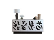 PIĘKNA CZARNO BIAŁA KOMODA ORYGINALNY LOOK