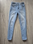 Spodnie dżinsy  Cross Jeans bawełniane W 27 L 30 skinny fit wysoki stan