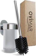 OvIMar Tranerodde Srebrna | Szczotka WC silikonowa ze stali nierdzewnej