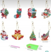 Haft diamentowy ozdoby świąteczne 5D DIY zestaw 32 zawieszek 