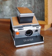 Aparat Polaroid SX-70 vintage, brązowy