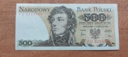 Banknot 500 zł z 1982r, Seria FU Stan!!!