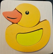 Puzzle Układanka Montessori Grube Klocki Kaczka 4 el.