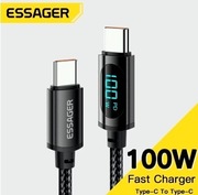 Toocki Kabel typu C do typu C 100W PD Szybkie ładowanie 2M LCD