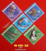 Znaczki fauna:442: ryby- ZSRR 1991r **