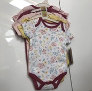 5-pak Nowe Body 0-3 3-6 62-68 cm Chick Pea kwiaty