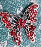 Piękna broszka motylek.