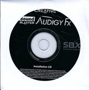 CD ze sterownikami (drivers) do Creative SoundBlaster Audigy fx