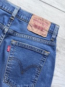 Levi's 534 W28 L30 Jeansy Damskie Bootcut High Rise Y2K Niebieskie Stretch 