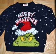 3* the Grinch Świąteczny sweter 4/5 lat_ 104/110 cm