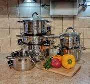 Garnki duże nierdzewne 