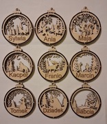 Bombka 3D z imieniem na choinkę i na prezent