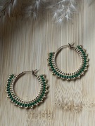 Kolczyki z japońskich koralików.