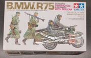 GERMAN MOTORCYCLE B.M.W.R75 WITH SIDE CAR 1:35 (bez motoru!)