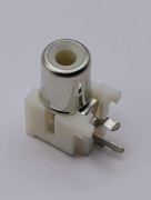 Gniazdo CINCH RCA do druku, białe 