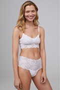 H&M komplet bielizny biały koronkowy set stanik majtki miękki braletka soft