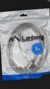 Kabel USB do drukarki 3m LANBERG Transparent FERRYT
