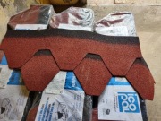 Gont bitumiczny ICOPAL, czerwony z czarnym cieniem