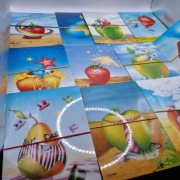 Zestaw kartek pocztowych Crazy Fruit A6 wiele sztuk nowe