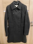 Damski stylowy płaszcz ciemnoszary H&M XXS 32 jak nowy