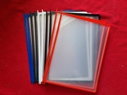 Panele prezentacyjne LEVIATAN A4 – MIX kolorów, 10 szt., jak nowe