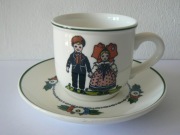 Villeroy&Boch filiżanka ze spodkiem dla dziecka dziecięca. Hansi d'Alsace