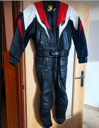 Komplet/ Kombinezon/Zestaw Motocyklowy Dwuczęściowy Skórzany r. M/L.