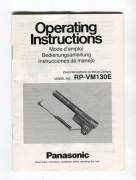 Instrukcja Panasonic RP-VM130E mikrofon oryginał