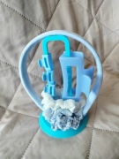 Niebieski zestaw prezentowy akcesoria do włosów dzień dziecka dzień matki