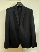 granatowy garnitur 54 176 alteka z wełną