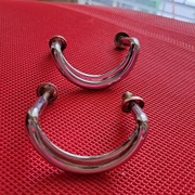 Stare uchwyty meblowei do mebli PRL 2 szt SREBRNE 