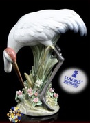 Lladro figurka ptak Żuraw