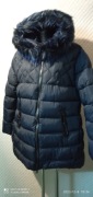 Kurtka dam. zimowa tył przedłużany granat 3XL/4XL