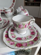 Pięlny serwis do mokki Bareuther Waldsassen róże 