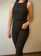 Długi Kombinezon Reserved Czarny Bez Rękawów Rozmiar L Elegancki