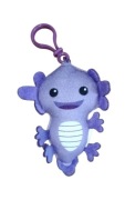 Piękny pluszowy markowy breloczek Axolotl fioletowy brelok 