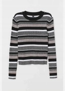 H&M DIVIDED Top z cienkiej dzianiny w paski M 38