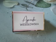 Winietki ze złotą podkładką