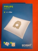 Worki fizelinowe PMBO2K 4szt. z filtrem wlotowym do odkurzacza PHILIPS