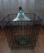 Gąsior, balon ( dymion) na wino w metalowym koszu - zaproponuj swoją cenę 